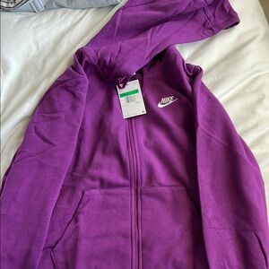 Nike Purple Zip-Up Hoodie